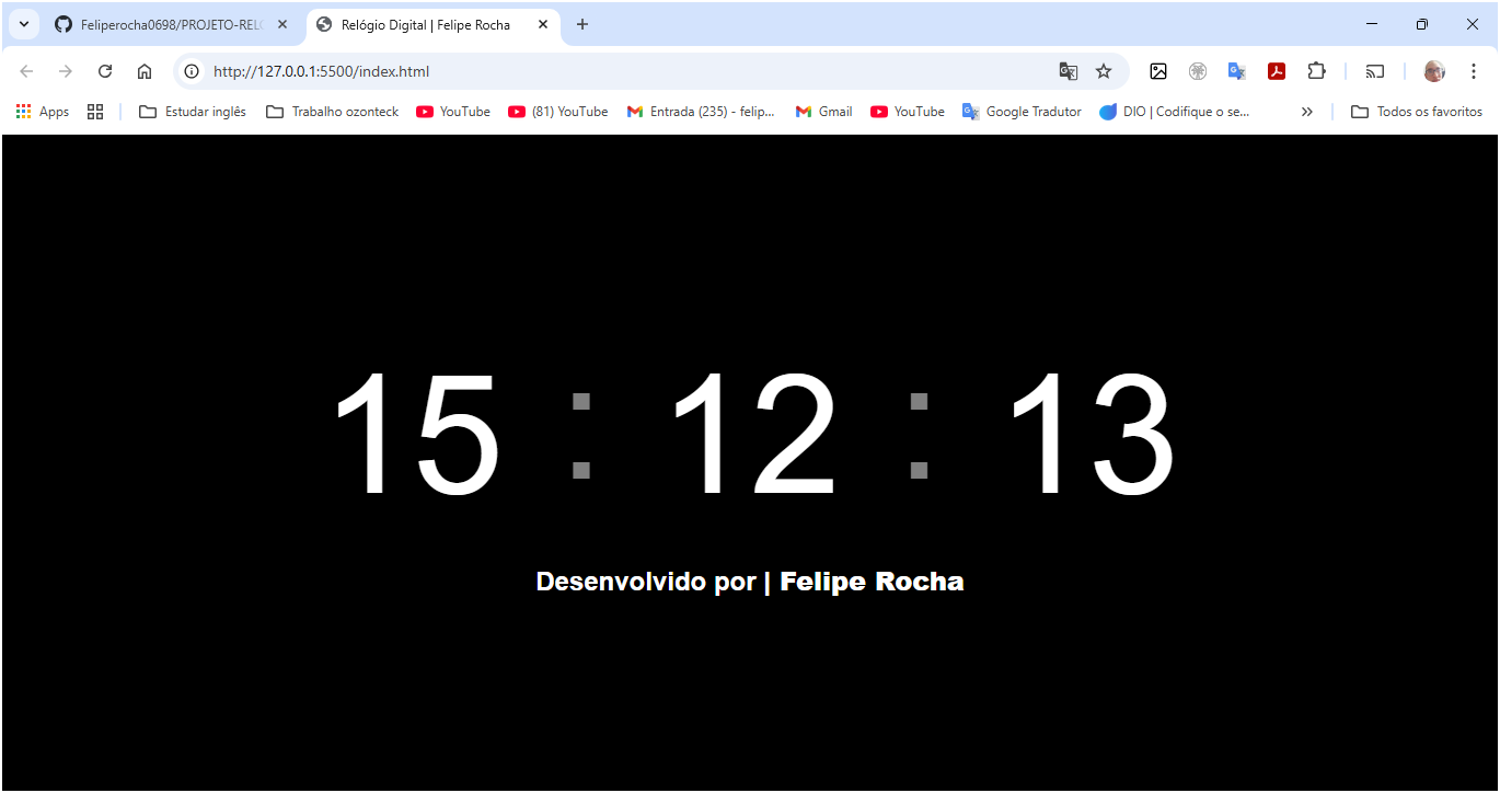 Imagem do Relógio digital